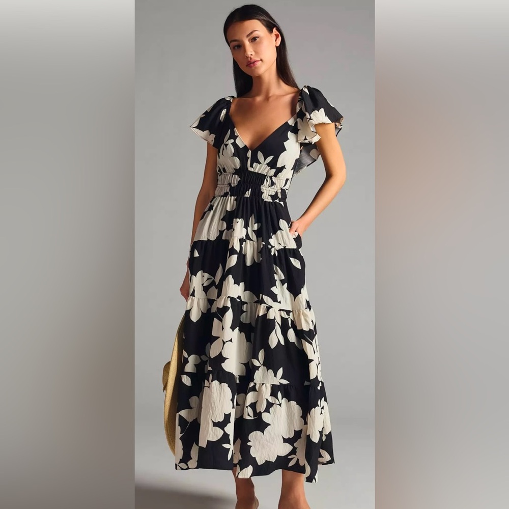 NWT Anthropologie Silverlake Flutter-Sleeve Dress

Never worn!